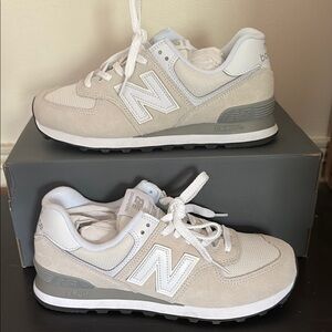 New Balance 574 Core Grey White US 9